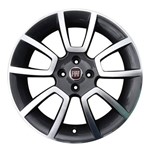 Jogo de Rodas Punto T-Jet Aro 17 X 7,0 4x98 ET42 R25 Fiat Grafite Diamantado