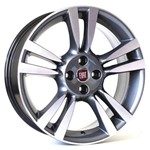 Jogo de Rodas Punto T-Jet Aro 17 X 7,0 4x98 ET38 R61 Fiat Grafite Diamantado