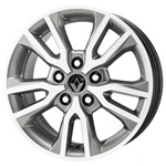 Jogo de Rodas Renault Fluence Aro 16 X 6,0 5x114,3 ET43 R98 Grafite Diamantado Claro