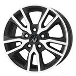 Ficha técnica e caractérísticas do produto Jogo de Rodas Renault Duster Oroch Aro 16 x 6,0 5x114,3 ET43 R98 Preto Diamantado