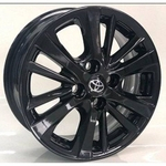 Ficha técnica e caractérísticas do produto Jogo de Rodas Toyota Yaris Aro 15" Furação 4X100 Black - S17