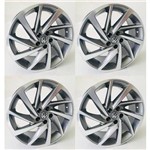 Ficha técnica e caractérísticas do produto Jogo de Rodas VW POLO Aro 18" - Furação 5X100 - GD - R93