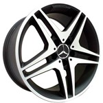 Ficha técnica e caractérísticas do produto Jogo de Rodas Zeus MERCEDES ZM Aro 17" - Furação 5x112 - Preto Fosco Diamantado - Athena Imports