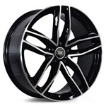 Ficha técnica e caractérísticas do produto Jogo Roda Audi RS6 Aro 18 - Preta Diamantada Roda RS6 Aro 18 - 5x112 Tala: 8,0 Off-Set: 45