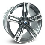 Ficha técnica e caractérísticas do produto Jogo Roda BMW M3 2015 Aro 18 - Grafite Fosca Diamantada Roda M3 2015 Aro 18 - 5x120 Tala: 8,0 Off-Set: 35