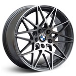 Jogo Roda Bmw M4 Gts Aro 19 - Grafite Diamantada Roda Bmw M4 Gts Aro 19 - 5x120 Tala: 8 / 9 Off-Set: 35 / 37