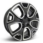 Ficha técnica e caractérísticas do produto Jogo Roda KR R76 Jeep Renegade Aro 16 - Prata Diamantada 5x110