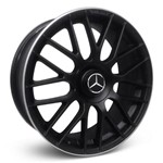 Ficha técnica e caractérísticas do produto Jogo Roda Mercedes C63 2015 Aro 19 - Preta Fosca Brilhante Diamantada Roda C63 2015 Aro 19 - 5x112 Tala: 8,5/9,5 Off-Set: 35