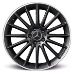Ficha técnica e caractérísticas do produto Jogo Roda Mercedes C63 AMG 2014 Aro 18 - Preta Fosca Borda Diamantada Roda C63 AMG 2014 Aro 18 - 5x112 Tala: 8,0 Off-Set: 45