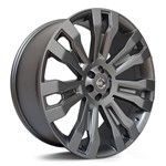 Jogo Roda Nissan Frontier Aro 22 - Preta Diamantada Fosca Roda Frontier Aro 22 - 6x114 Tala: 9,0 Off-Set: 30