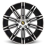 Jogo Roda Porsche Macan Aro 22 - Preta Diamantada Roda Macan Aro 22 - 5x130 Tala: 10,0 Off-Set: 55