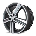 Jogo Rodas Kr R-65 Vw Fox Highline Aro 15 4x100 Acabamento Gd Tala 6 Et 43