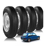 Kit 4 Pneu Aro 14 Diagonal Novo Brasília 5.90r14 Robust