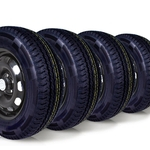 Ficha técnica e caractérísticas do produto Kit 4 pneu aro 16 205/75r16 carga 8 lonas roda bem remold 5 anos garantia