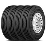 Ficha técnica e caractérísticas do produto Kit 4 Pneu Continental Aro 22.5 275/70R22.5 148/145L Tl Hsr2 Sa Lrj 18Pr Liso