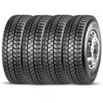 Ficha técnica e caractérísticas do produto Kit 4 Pneu Pirelli Aro 22.5 295/80r22.5 152/148m Borrachudo Tr88