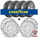 Ficha técnica e caractérísticas do produto KIT 4 Pneus (165/70-13) Goodyear Edge Touring + 1 Jogo de Calota (UNO)