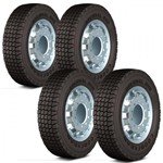 Ficha técnica e caractérísticas do produto Kit 4 Pneus Aro 17,5 Goodyear 215 75R17,5 Regional Rhd 12 Linha Pesada Caminhão Ônibus