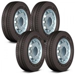 Ficha técnica e caractérísticas do produto Kit 4 Pneus Aro 17,5 Goodyear 215 75R17,5 Regional Rhs 12 Linha Pesada Caminhão Ônibus