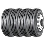 Ficha técnica e caractérísticas do produto Kit 4 Pneus Continental Aro 22.5 315/80r22.5 157/154l Hsr2 Sa