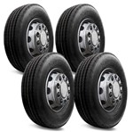 Ficha técnica e caractérísticas do produto Kit 4 Pneus Goodyear Aro 17.5 215/75r17.5 126f Steelmark Ags Dianteiro Para Caminhão E Ônibus