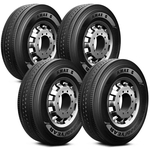 Ficha técnica e caractérísticas do produto Kit 4 Pneus Goodyear Aro 22.5 295/80R22.5 152/148L KMax S para Caminhão e Ônibus