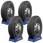 Ficha técnica e caractérísticas do produto Kit 4 Pneus Goodyear Aro 22 Papaléguas 11.00-22 Plg8 16 Lonas Para Caminhão E Ônibus