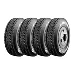 Ficha técnica e caractérísticas do produto Kit 4 Pneus Jk Aro 22,5 275/80r22,5 Jetsteel Jdl 149/146m Borrachudo