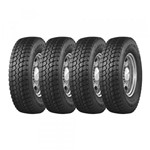 Ficha técnica e caractérísticas do produto Kit 4 Pneus Triangle Aro 17,5 215/75R17,5 TR-689A 16 Lonas 135/133L Borr