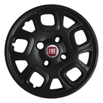 Ficha técnica e caractérísticas do produto Kit 4X Calota Fiat Uno 2016 Aro 13 Preto 222Cb