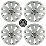 Ficha técnica e caractérísticas do produto Kit Calotas Grid Aro 15 Vw Fox 2010 11 C/ Emblema