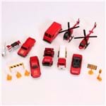 Ficha técnica e caractérísticas do produto Kit Carrinhos de Resgate 15 Peças Yoyo Kids Vermelho Vermelho