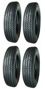 Ficha técnica e caractérísticas do produto Kit com 4 Pneus Pirelli 5.60 X 15 Tornado