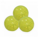 Ficha técnica e caractérísticas do produto Kit com 3 Bolas de Exercício para Hamster - 17,8cm Amarela - Chocmaster