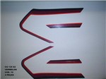 Ficha técnica e caractérísticas do produto Kit de Adesivos Cg 125 82 - Moto Cor Vermelha 10 - Jotaesse