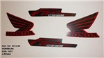 Ficha técnica e caractérísticas do produto Kit de Adesivos Cg 125 Fan Es 12 - Moto Cor Vermelha - 1037 - Jotaesse