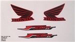 Ficha técnica e caractérísticas do produto Kit de Adesivos Cg 125 Fan Es 11 - Moto Cor Vermelha - 977 - Jotaesse