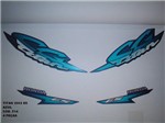 Ficha técnica e caractérísticas do produto Kit de Adesivos Cg 125 Titan Es 02 Moto Cor Azul Met. - 514 - Jotaesse