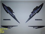 Ficha técnica e caractérísticas do produto Kit de Adesivos Cg 125 Titan Kse 04 - Moto Cor Azul - 591 - Jotaesse
