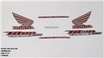 Ficha técnica e caractérísticas do produto Kit de Adesivos Cg 150 Titan Ex 13 Moto Cor Vermelha - 1114 - Jotaesse
