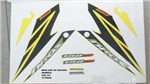 Ficha técnica e caractérísticas do produto Kit de Adesivos Nxr 150 Bros Esd 08 - Moto Cor Amarela -831 - Jotaesse