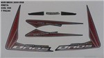 Ficha técnica e caractérísticas do produto Kit de Adesivos Nxr 150 Bros Esd 09 - Moto Cor Preta - 998 - Jotaesse