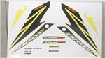 Ficha técnica e caractérísticas do produto Kit de Adesivos Nxr 150 Bros Ks 08 - Moto Cor Amarela - 825 - Jotaesse