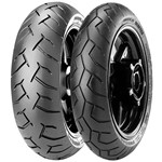 Ficha técnica e caractérísticas do produto Kit de Pneus 120/70-14 + 100/80-14 Pirelli Diablo Scooter PCX 150 Nova