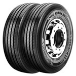 Ficha técnica e caractérísticas do produto Kit 2 Pneu Continental Hybrid 385/65r22.5 160k Chs3