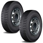 Kit 2 Pneu Goodyear Aro 22.5 295/80R22.5 152/148L Steelmark AGD Caminhão e Ônibus