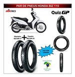 Ficha técnica e caractérísticas do produto Kit Pneu Honda Biz 110 Todas Dianteiro e Traseiro - Ira