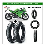 Kit Pneu Ninja 300 Dianteiro e Traseiro Sem Camara Ira