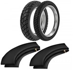 Ficha técnica e caractérísticas do produto Kit Pneu Nx650 130/80-17 + 90/90-21 R34 Rinaldi