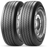 Ficha técnica e caractérísticas do produto Kit 2 Pneu Pirelli Aro 22.5 385/65r22.5 160k/158l St 01 Plus Liso Rodoviário